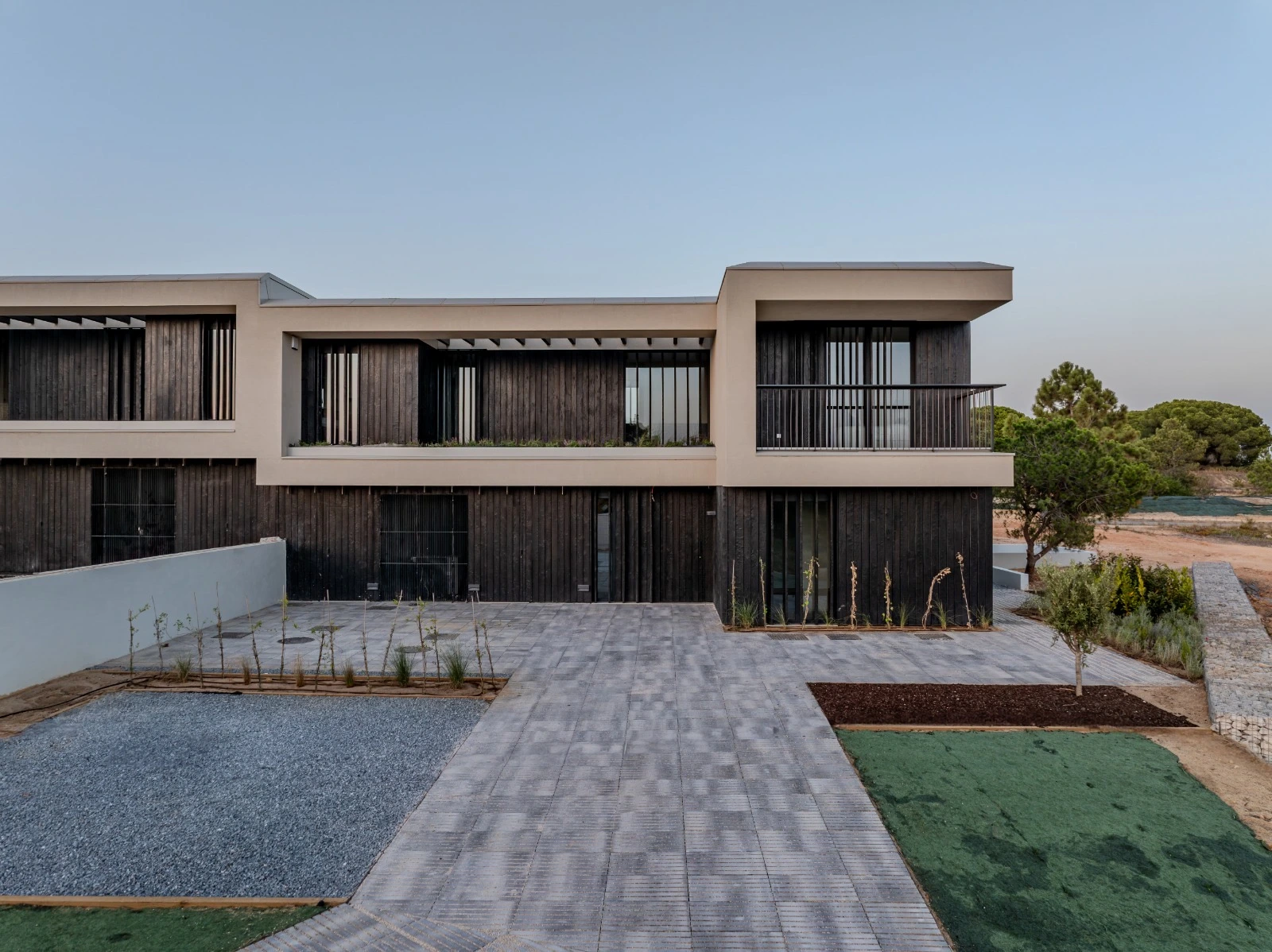 KIME Black charred larch exterior cladding at Algarve Sunset Villa in KIME Charred Larch, Portugal, Algrave, Portugal